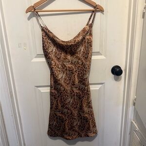 Hollister Brown and Tan Fitted Sleeveless Camisole